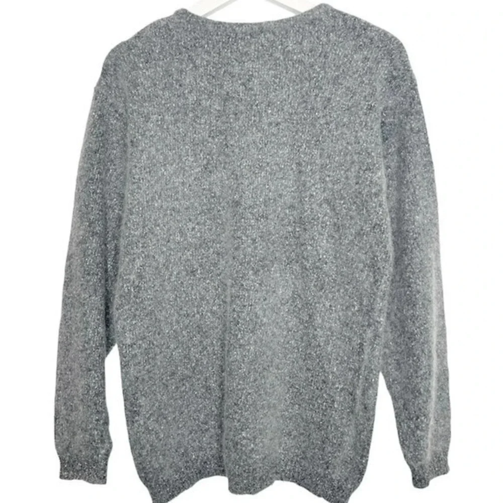 Vintage IB DIFFUSION Pearl‑Detail Silk‑Blend Sweater Size Medium - Picture 2 of 6